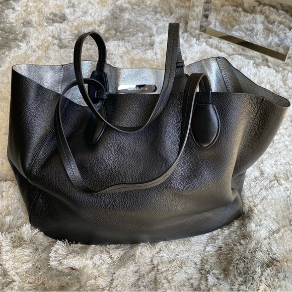 Michael Kors NWOT Black Leather Handbag - Picture 5 of 7